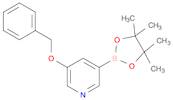 Pyridine, 3-(phenylmethoxy)-5-(4,4,5,5-tetramethyl-1,3,2-dioxaborolan-2-yl)-