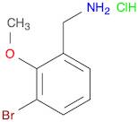 Benzenemethanamine, 3-bromo-2-methoxy-, hydrochloride (1:1)