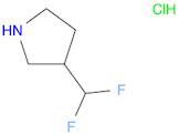 Pyrrolidine, 3-(difluoromethyl)-, hydrochloride (1:1)