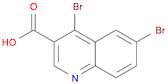 3-Quinolinecarboxylic acid, 4,6-dibromo-