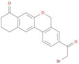 5H-Benzo[d]naphtho[2,3-b]pyran-8(9H)-one, 3-(2-bromoacetyl)-10,11-dihydro-