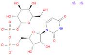 Uridine 5'-(trihydrogen diphosphate), P'-α-D-galactopyranosyl ester, sodium salt (1:2)