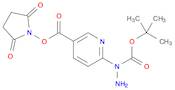 3-Pyridinecarboxylic acid, 6-[1-[(1,1-dimethylethoxy)carbonyl]hydrazinyl]-, 2,5-dioxo-1-pyrrolidinyl ester