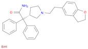 3-Pyrrolidineacetamide, 1-[2-(2,3-dihydro-5-benzofuranyl)ethyl]-α,α-diphenyl-, hydrobromide (1:1), (3S)-