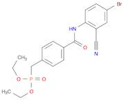 Phosphonic acid, [[4-[[(4-bromo-2-cyanophenyl)amino]carbonyl]phenyl]methyl]-, diethyl ester