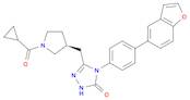 3H-1,2,4-Triazol-3-one, 4-[4-(5-benzofuranyl)phenyl]-5-[[(3S)-1-(cyclopropylcarbonyl)-3-pyrrolidinyl]methyl]-2,4-dihydro-