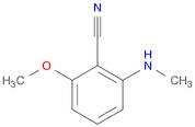 Benzonitrile, 2-methoxy-6-(methylamino)-