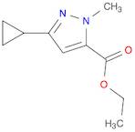 1H-Pyrazole-5-carboxylic acid, 3-cyclopropyl-1-methyl-, ethyl ester