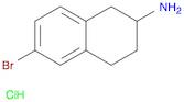2-Naphthalenamine, 6-bromo-1,2,3,4-tetrahydro-, hydrochloride (1:1)