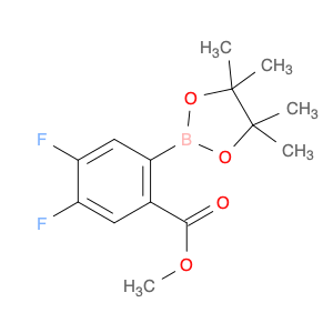 Benzoic acid, 4,5-difluoro-2-(4,4,5,5-tetramethyl-1,3,2-dioxaborolan-2-yl)-, methyl ester