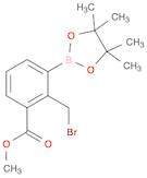 Benzoic acid, 2-(bromomethyl)-3-(4,4,5,5-tetramethyl-1,3,2-dioxaborolan-2-yl)-, methyl ester