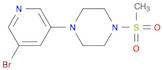 Piperazine, 1-(5-bromo-3-pyridinyl)-4-(methylsulfonyl)-