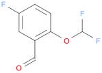 Benzaldehyde, 2-(difluoromethoxy)-5-fluoro-
