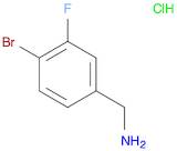 Benzenemethanamine, 4-bromo-3-fluoro-, hydrochloride (1:1)
