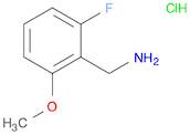 Benzenemethanamine, 2-fluoro-6-methoxy-, hydrochloride (1:1)