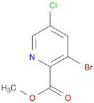 2-Pyridinecarboxylic acid, 3-bromo-5-chloro-, methyl ester