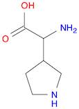 3-Pyrrolidineacetic acid, α-amino-