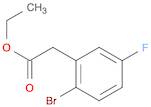 Benzeneacetic acid, 2-bromo-5-fluoro-, ethyl ester