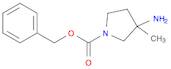 1-Pyrrolidinecarboxylic acid, 3-amino-3-methyl-, phenylmethyl ester