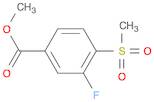 Benzoic acid, 3-fluoro-4-(methylsulfonyl)-, methyl ester