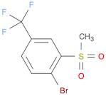 Benzene, 1-bromo-2-(methylsulfonyl)-4-(trifluoromethyl)-