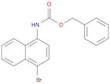 Carbamic acid, N-(4-bromo-1-naphthalenyl)-, phenylmethyl ester