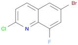 Quinoline, 6-bromo-2-chloro-8-fluoro-