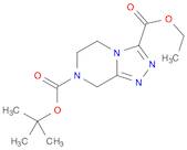 1,2,4-Triazolo[4,3-a]pyrazine-3,7(8H)-dicarboxylic acid, 5,6-dihydro-, 7-(1,1-dimethylethyl) 3-eth…