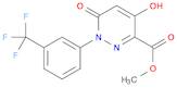 3-Pyridazinecarboxylic acid, 1,6-dihydro-4-hydroxy-6-oxo-1-[3-(trifluoromethyl)phenyl]-, methyl ester