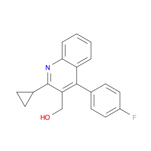 3-Quinolinemethanol, 2-cyclopropyl-4-(4-fluorophenyl)-