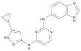 2,4-Pyrimidinediamine, N2-1H-benzimidazol-6-yl-N4-(5-cyclopropyl-1H-pyrazol-3-yl)-