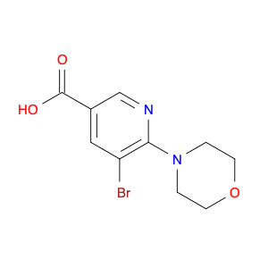 3-Pyridinecarboxylic acid, 5-bromo-6-(4-morpholinyl)-
