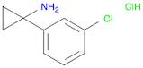Cyclopropanamine, 1-(3-chlorophenyl)-, hydrochloride (1:1)