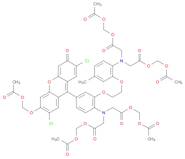 Glycine, N-[4-[6-[(acetyloxy)methoxy]-2,7-dichloro-3-oxo-3H-xanthen-9-yl]-2-[2-[2-[bis[2-[(acetyloxy)methoxy]-2-oxoethyl]amino]-5-methylphenoxy]ethoxy]phenyl]-N-[2-[(acetyloxy)methoxy]-2-oxoethyl]-, (acetyloxy)methyl ester