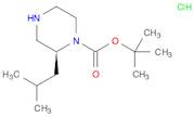 1-Piperazinecarboxylic acid, 2-(2-methylpropyl)-, 1,1-dimethylethyl ester, hydrochloride (1:1), (2…