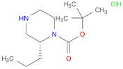 1-Piperazinecarboxylic acid, 2-propyl-, 1,1-dimethylethyl ester, hydrochloride (1:1), (2R)-