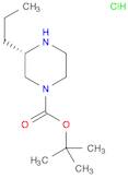 1-Piperazinecarboxylic acid, 3-propyl-, 1,1-dimethylethyl ester, hydrochloride (1:1), (3S)-