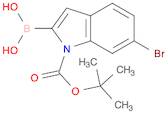 1H-Indole-1-carboxylic acid, 2-borono-6-bromo-, 1-(1,1-dimethylethyl) ester