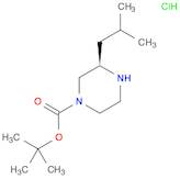 1-Piperazinecarboxylic acid, 3-(2-methylpropyl)-, 1,1-dimethylethyl ester, hydrochloride (1:1), (3…