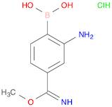 Benzenecarboximidic acid, 3-amino-4-borono-, 1-methyl ester, hydrochloride (1:1)