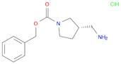 1-Pyrrolidinecarboxylic acid, 3-(aminomethyl)-, phenylmethyl ester, hydrochloride (1:1), (3S)-