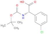 Benzeneacetic acid, 3-chloro-α-[[(1,1-dimethylethoxy)carbonyl]amino]-, (αS)-