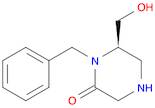 2-Piperazinone, 6-(hydroxymethyl)-1-(phenylmethyl)-, (6R)-