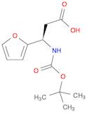 2-Furanpropanoic acid, β-[[(1,1-dimethylethoxy)carbonyl]amino]-, (βR)-