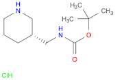 Carbamic acid, N-[(3R)-3-piperidinylmethyl]-, 1,1-dimethylethyl ester, hydrochloride (1:1)