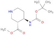 3-Piperidinecarboxylic acid, 4-[[(1,1-dimethylethoxy)carbonyl]amino]-, methyl ester, (3R,4R)-rel-