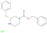 1-Piperazinecarboxylic acid, 3-(phenylmethyl)-, phenylmethyl ester, hydrochloride (1:1), (3R)-