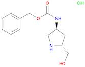 Carbamic acid, N-[(3R,5S)-5-(hydroxymethyl)-3-pyrrolidinyl]-, phenylmethyl ester, hydrochloride (1…