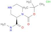 1-Piperazinecarboxylic acid, 2-[(methylamino)carbonyl]-, 1,1-dimethylethyl ester, hydrochloride (1…