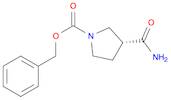 1-Pyrrolidinecarboxylic acid, 3-(aminocarbonyl)-, phenylmethyl ester, (3R)-